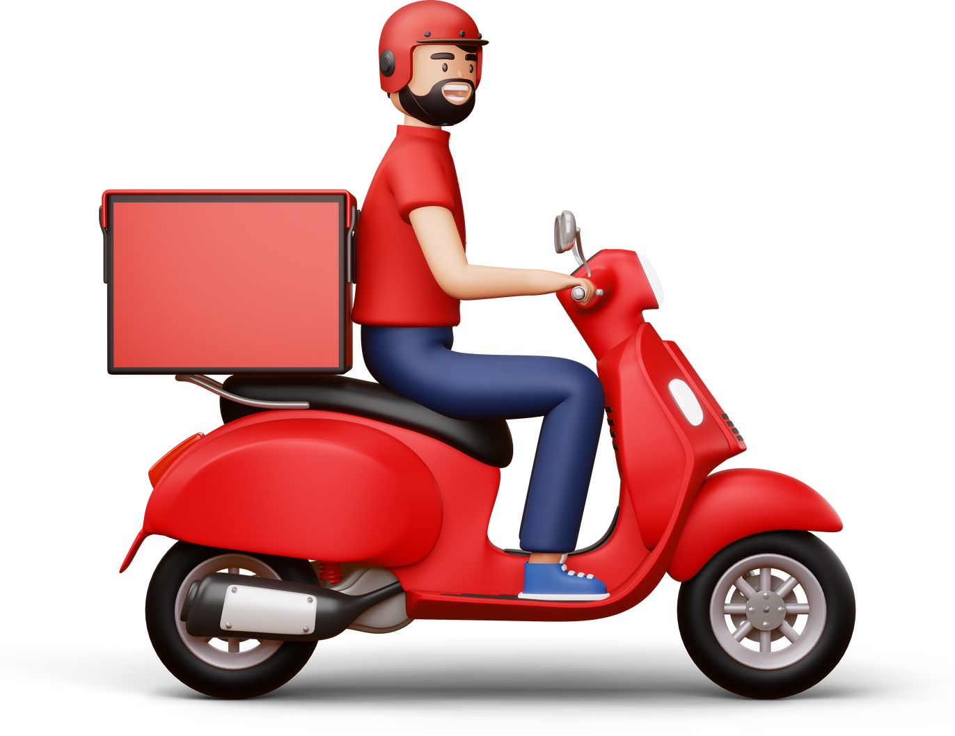 Delivery Man 3D Render